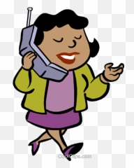 Businesswoman - Talking On Phone png