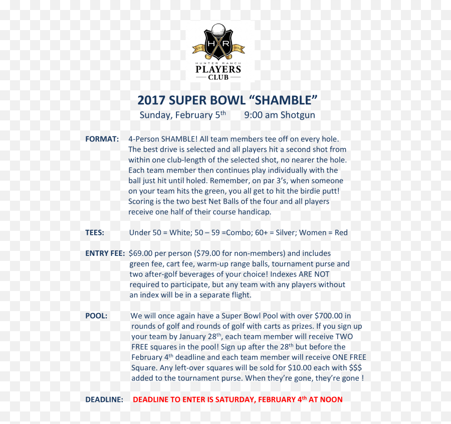 2017 Super Bowl Shamble - Horizontal Png,Super Bowl 50 Png