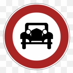 Ban Banned Motor Vehicles Transparent - Automotive Decal png
