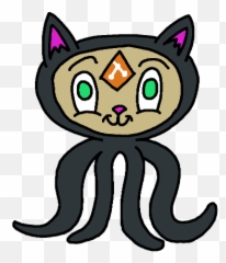 Download Hd Hand Drawn Octo Cat With A - Dot png
