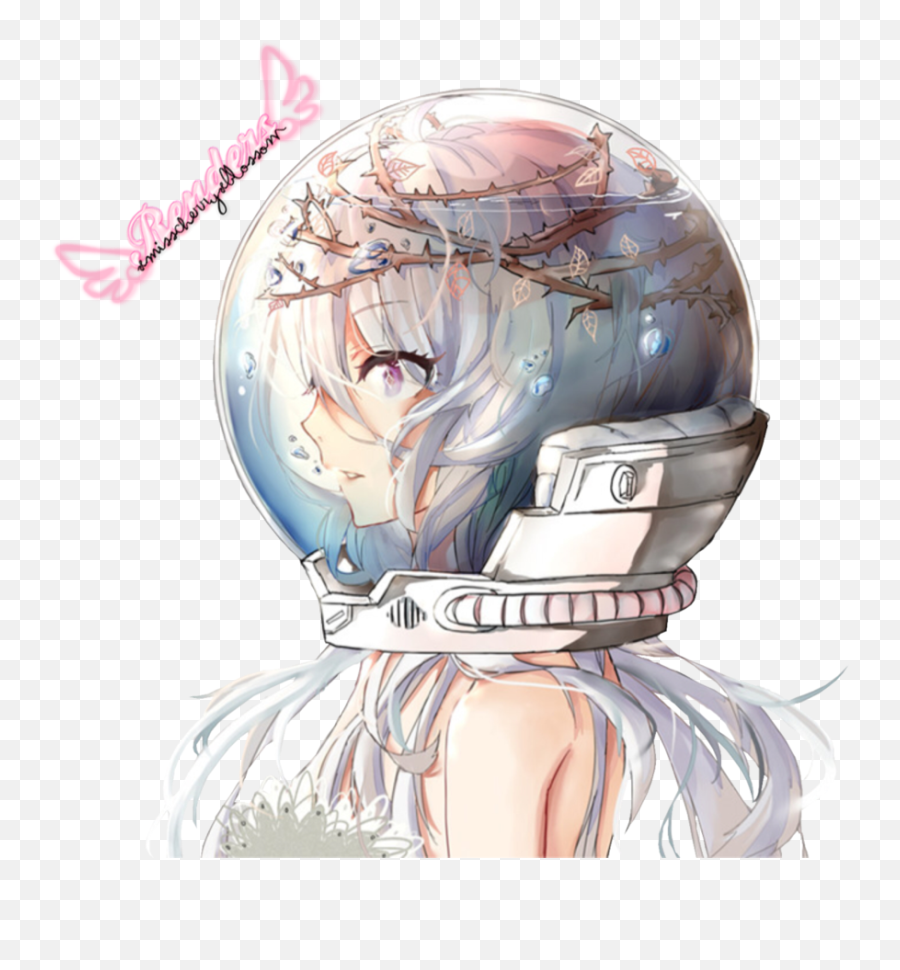 Download Hd Astronaut Girl Render By - Anime Astronaut Girl Drawing Png,Astronaut Transparent