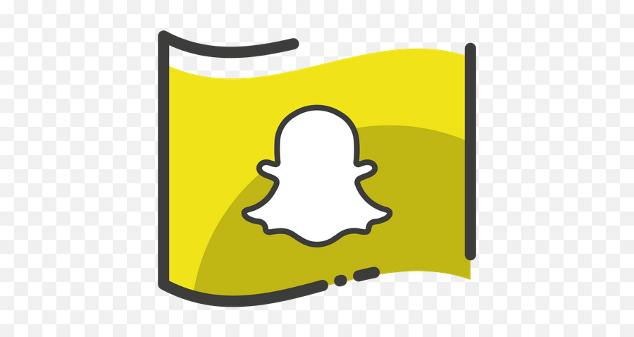 Snapchat Logo Icon Of Colored Outline Style - Available In Snapchat Png,Snap Chat Logo Png