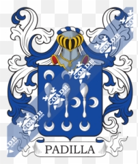 Padilla Family Crest Coat Of Arms And - Melton png