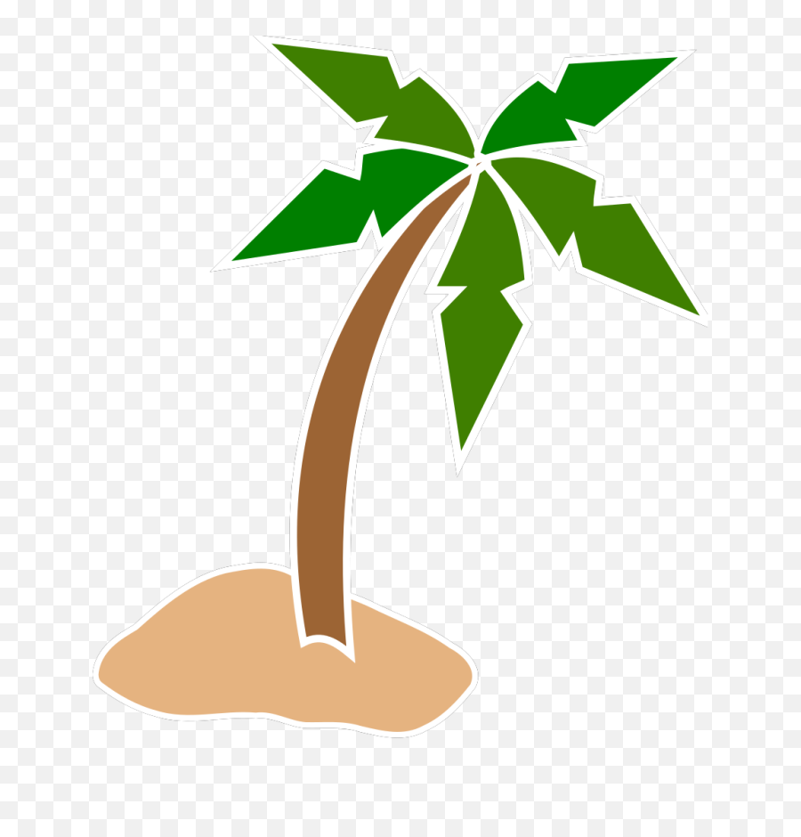 Palm Tree Beach - Free Vector Graphic On Pixabay Coconut Tree Vector Png,Palm Tree Logo