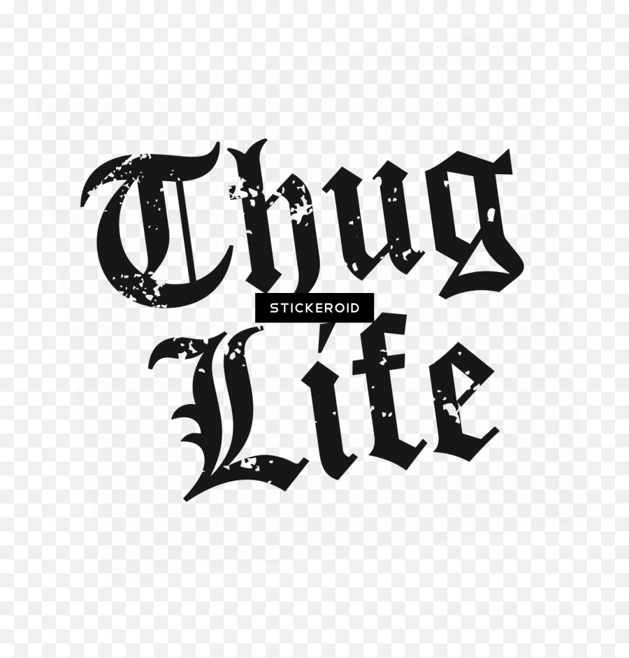 Thug Life Text Png Picture - Thug Life,Thug Life Logo