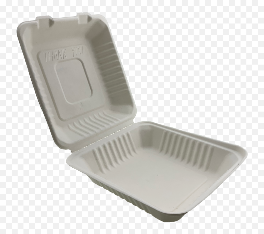 Single Compartment Square Sugarcane Lunch Box 8x 3 - 25 Pcspack Png,Lunch Box Png