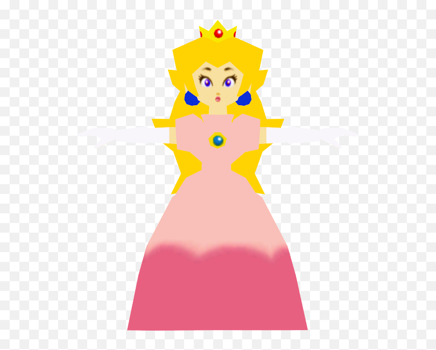 Nintendo 64 - Super Mario 64 Princess Peach The Models Sm64 Peach Png,Princess Peach Icon