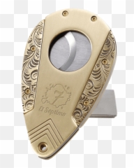 El Septimo Black U0026 Gold Double Jet Lighter Puncher - Solid png