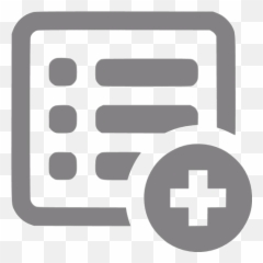 Gray Add List Icon - Free gray icons Add List Icon png