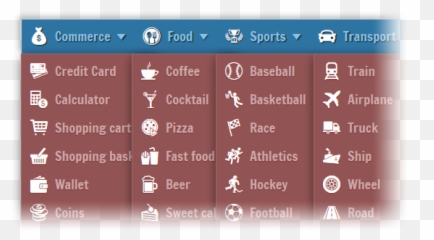 Dropdown Menus Online Generator - Dot png