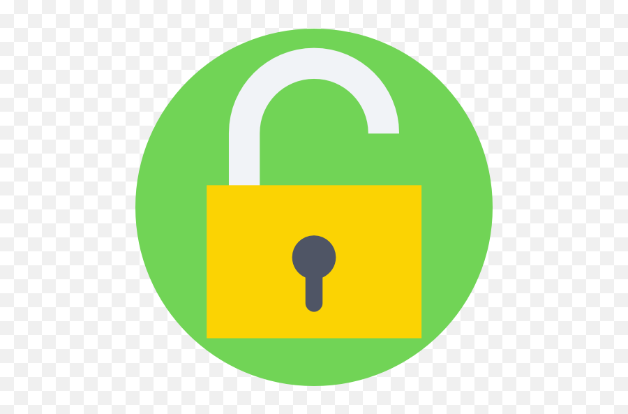 Open Lock - Free Security Icons Green Yellow Unlock Icon Png,Open Lock Icon