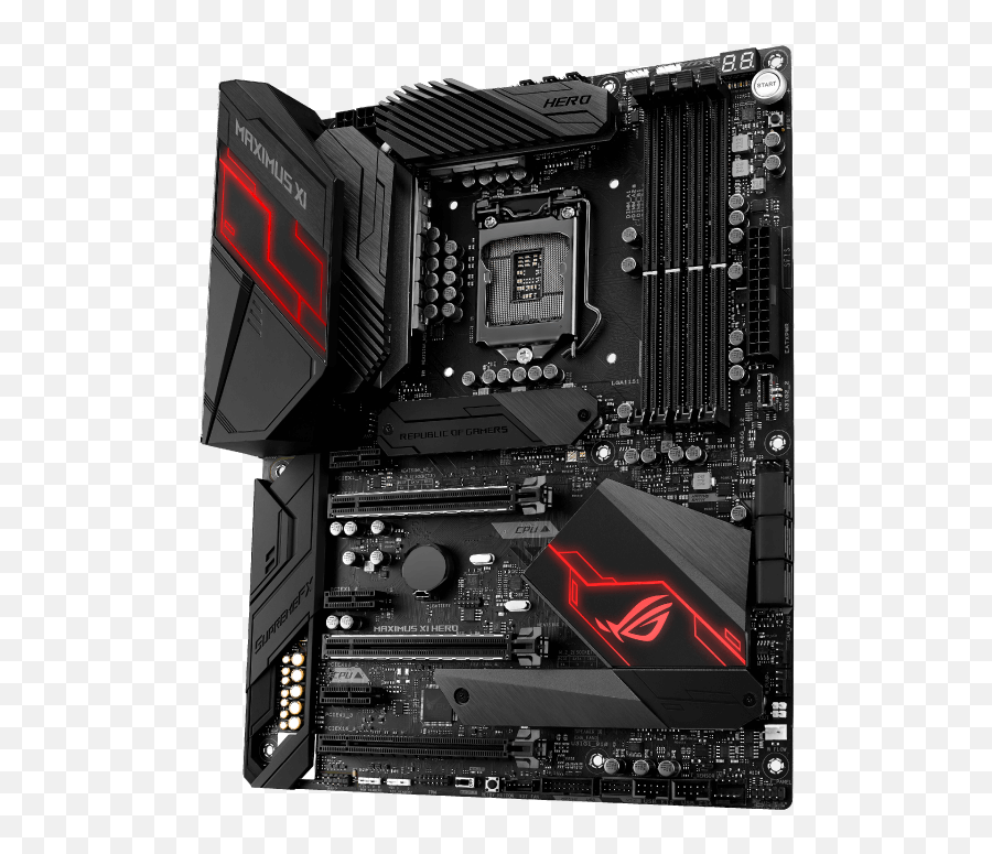 Rog Maximus Xi Hero Gaming Motherboardsrog - Asus Rog Maximus Xi Hero Png,Head Icon Tt 10.0