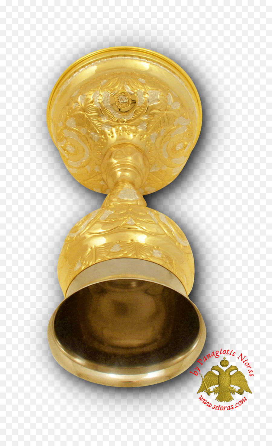 Orthodox Holy Communion Cup 05 Lt With Apostles Gold Png Icon