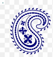 Paisley Maria Clip Art - Blue Paisley Clip Art,Paisley Png