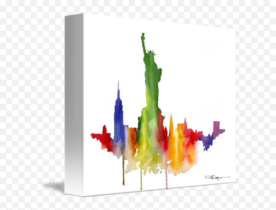 New York Skyline By David Rogers - Visual Arts Png,New York Skyline Png