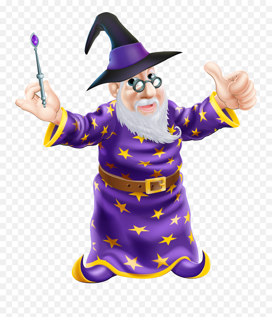 Wizard Cartoon Png Clipart Image - Wizard And Witch Cartoon,Wizard Png