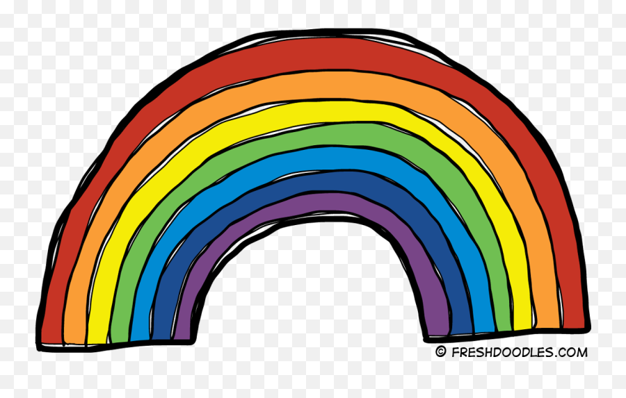 Rainbow Clip Line Art Transparent Png - Many Colours In A Rainbow,Rainbow Line Png