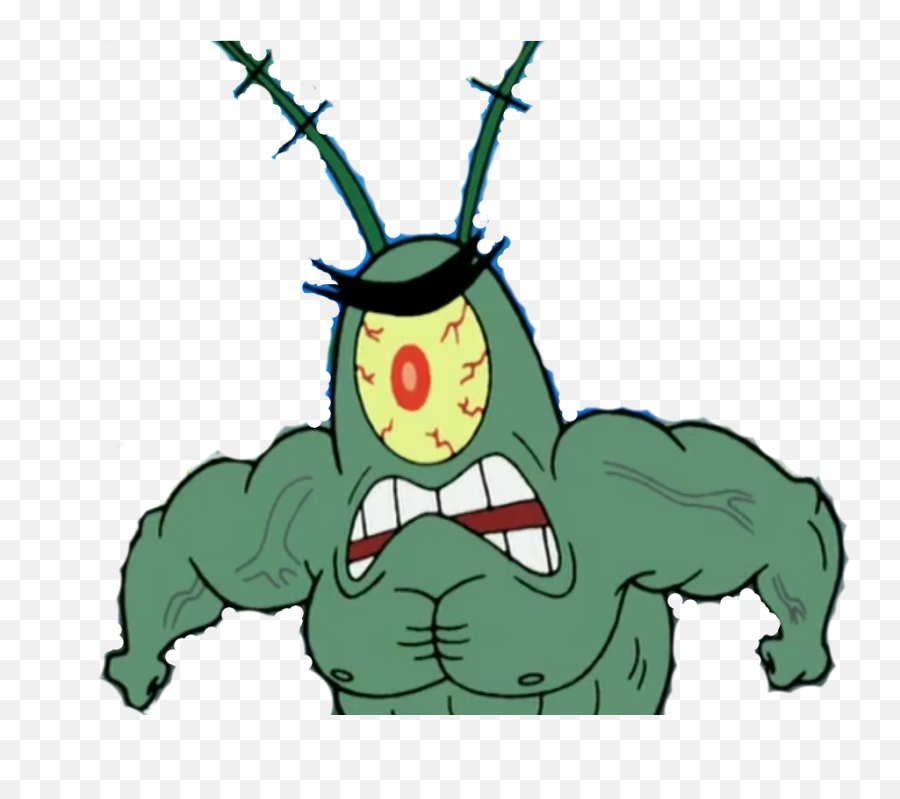 I Made A Png Of Buff Plankton Feel - Plankton Angry Png,Plankton Png