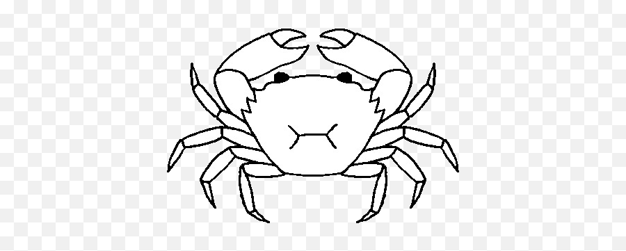 Clipart - Outside The Quadrat Draw A Mud Crab Png,Crab Transparent Background