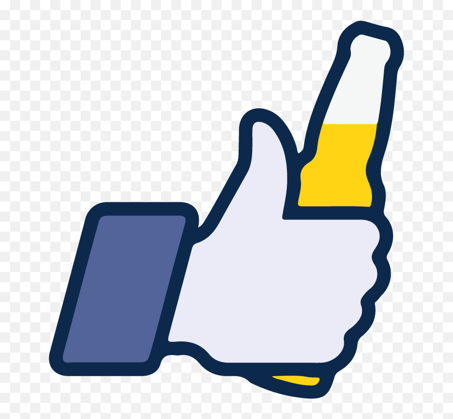 Like Beer Icon Vector Logo Thumbs Up - Facebook Thumbs Up Beer Png,Thumbs Up Logo