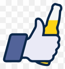 Like Beer Icon Vector Logo Thumbs Up - Facebook png