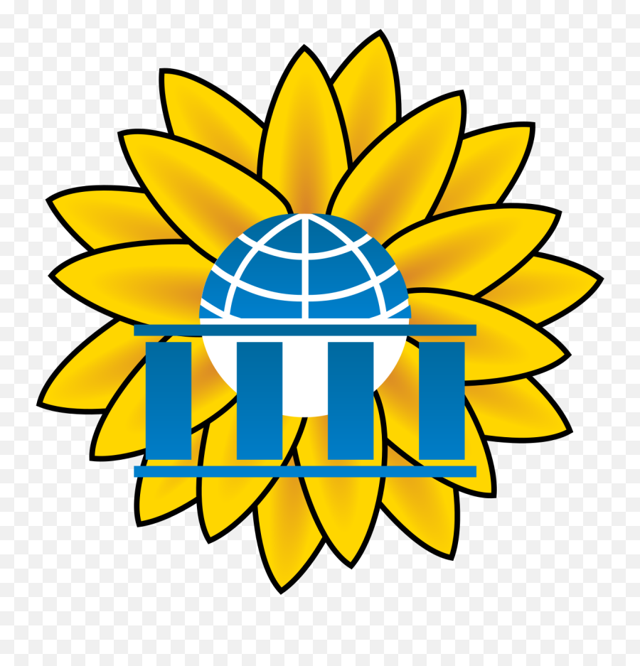 Wikiversity Sunflower Logo - Easy Drawing Of A Sunflower Png,Sunflower Logo