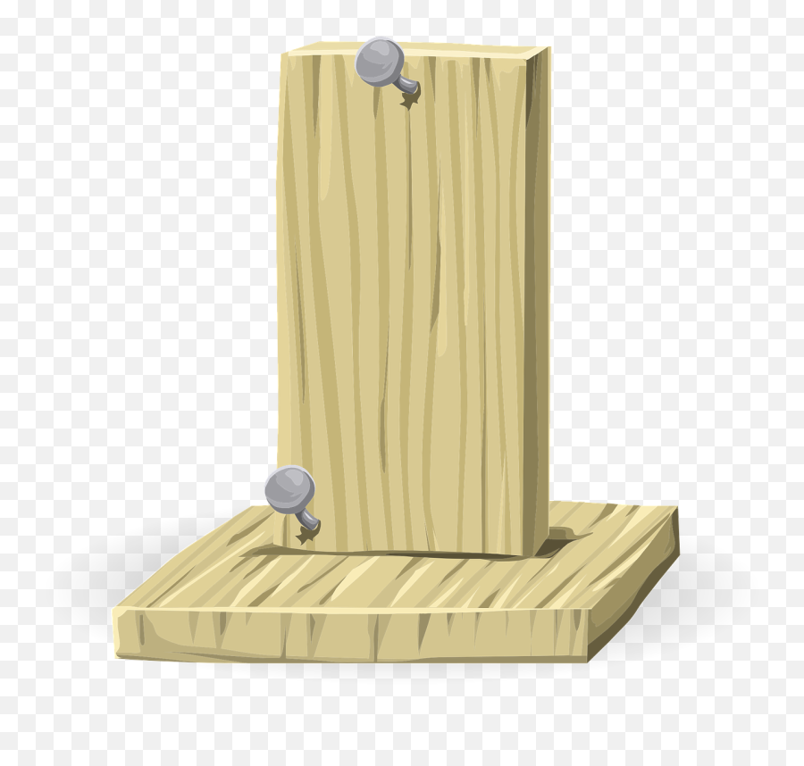 Nails Png - Wooden Post No Background,Wooden Board Png