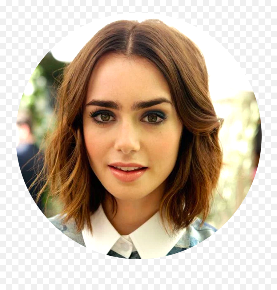 Lily - Hair Color To Make Brown Eyes Pop Png,Lily Collins Png - free  transparent png images 