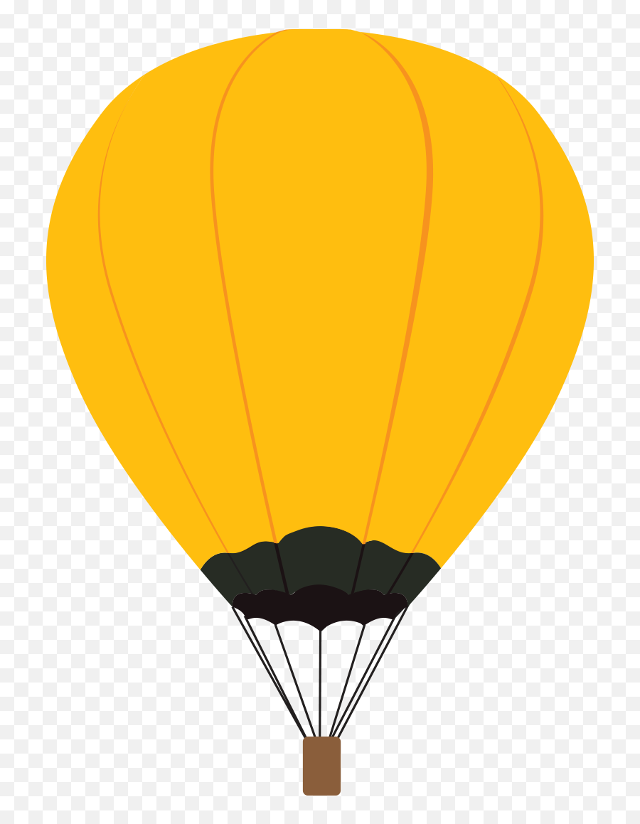 Oh The Places Youu0027ll Go Balloon Png - Hot Air Balloon Yellow Parachute Clipart,Hot Air Balloon Png
