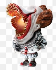 Pennywise Scary With Light Soft Vinyl - png