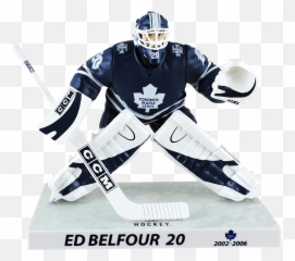 Miac Merchandising Belfour Toronto Maple Leafs - Vintage Toronto Maple Leaf Goalies Png,Leafs Png