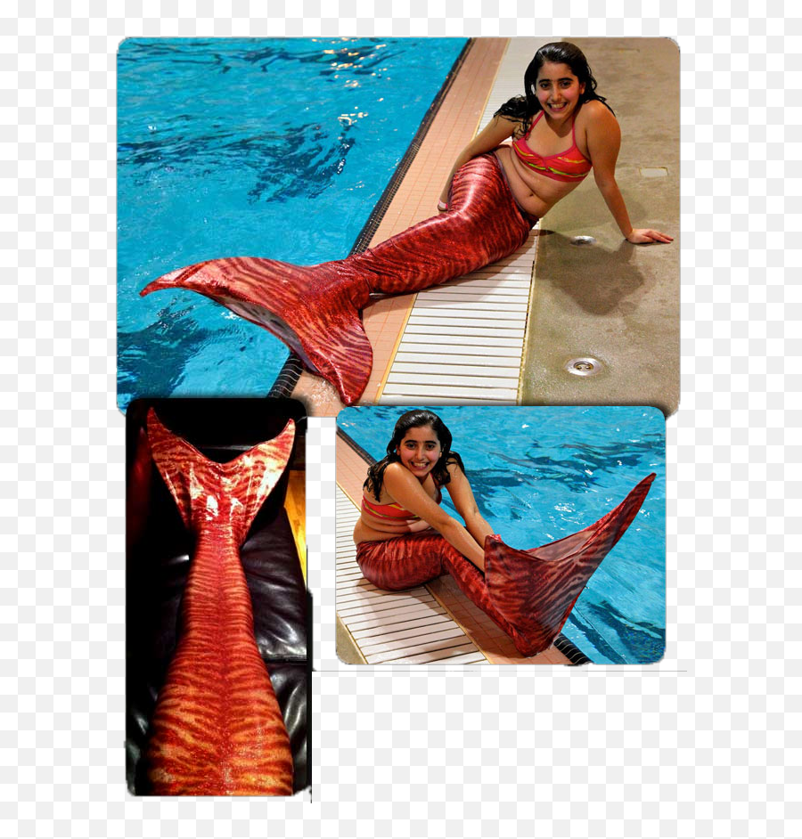 The Red Tail - 3 Fins U2013 Tailor Made Custom Mermaid Tails Photo Shoot Png,Mermaid Tails Png