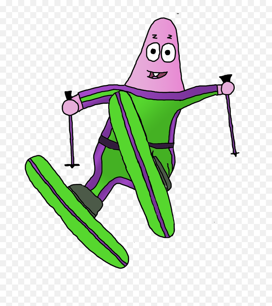 Download Patrick Ski - Wiki Full Size Png Image Pngkit Cartoon,Ski Png