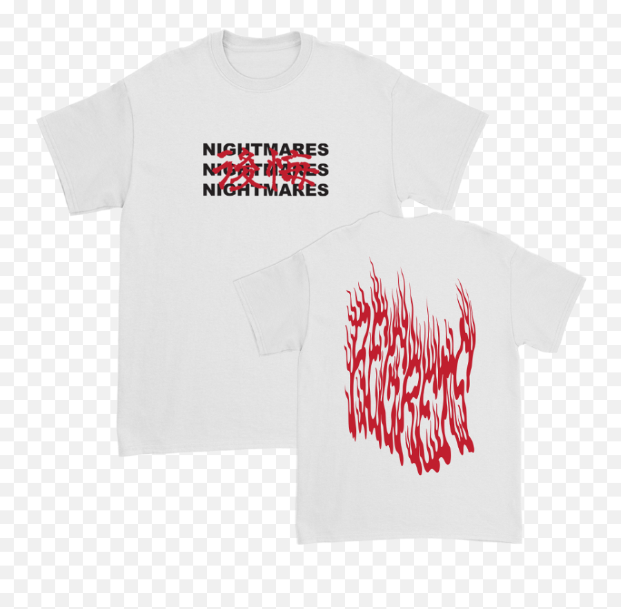 Nightmares White Tee - Active Shirt Png,White Tee Png