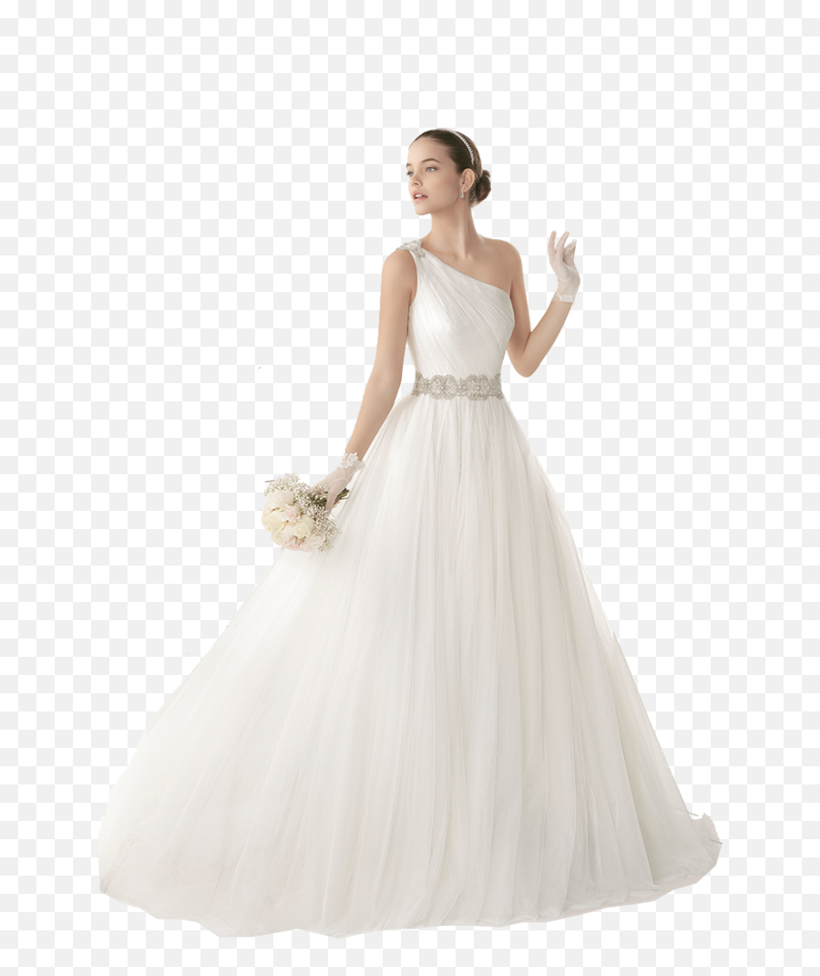 Wedding Dress Bride Model Gown - Wedding Bride Dress Png,White Dress Png