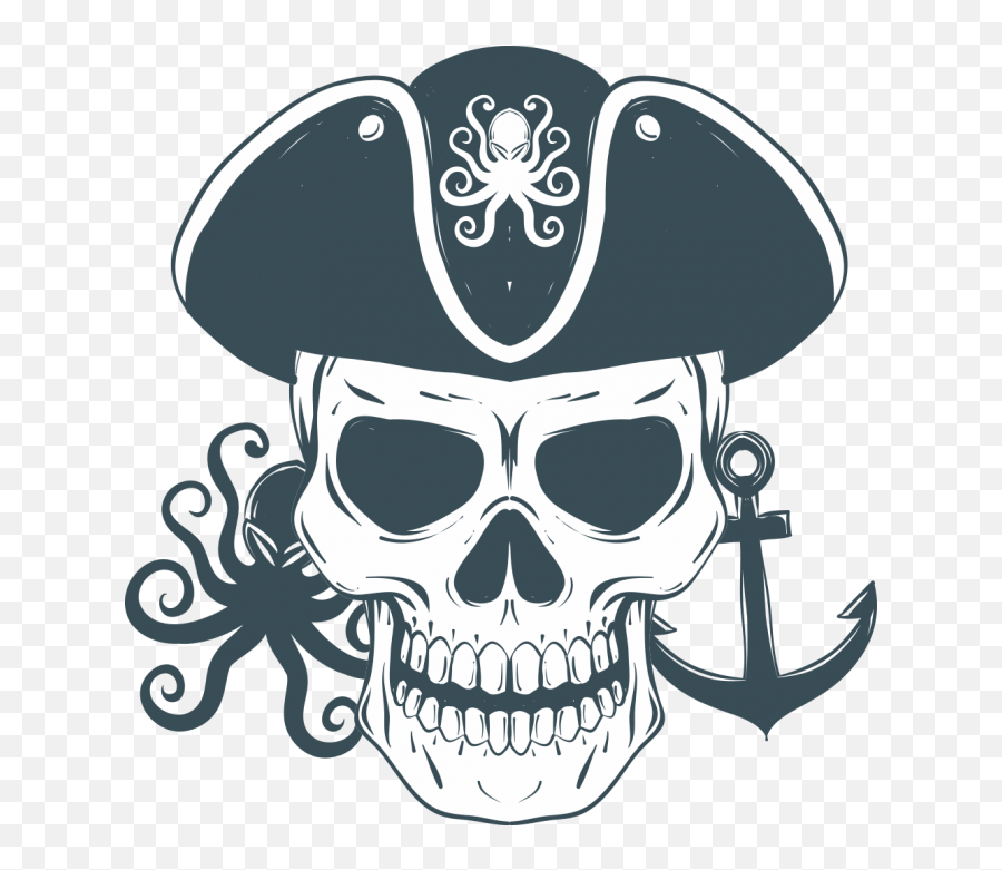 Pirate Skull Png Download - Pirate Skull Png Art,Pirate Skull Png