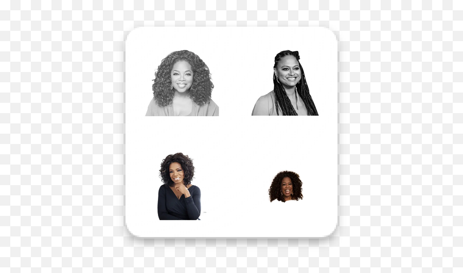 Oprah Winfrey Whatsapp Stickers - Hair Design Png,Oprah Png