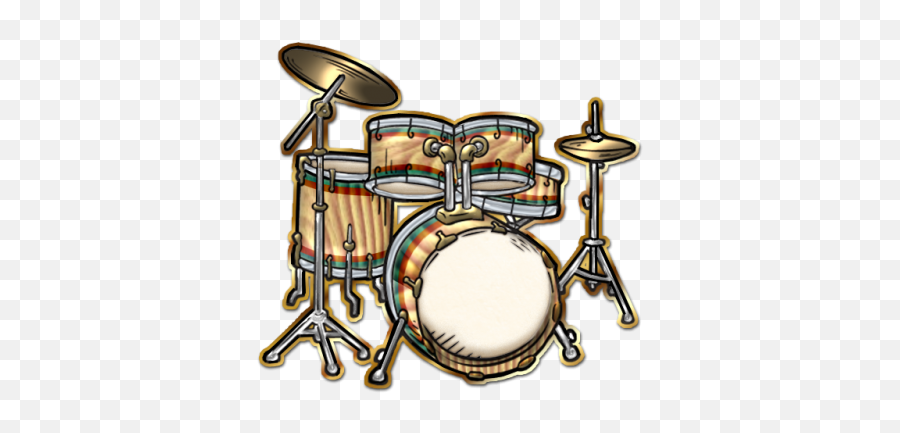 Drum Set Cartoon Png - Drumset Clip Art,Drum Set Transparent Background