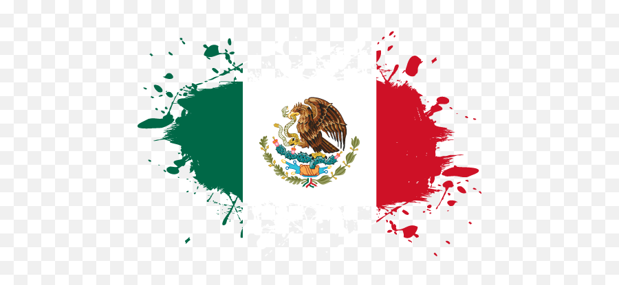 Vector Country Flag Of Mexico - Ink Splat Vector World Flags Vector Pakistan Flag Png,Mexico Flag Png