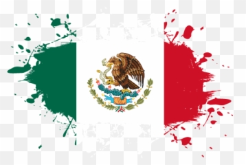 Vector Country Flag Of Mexico - Ink Splat World Flags Pakistan Png