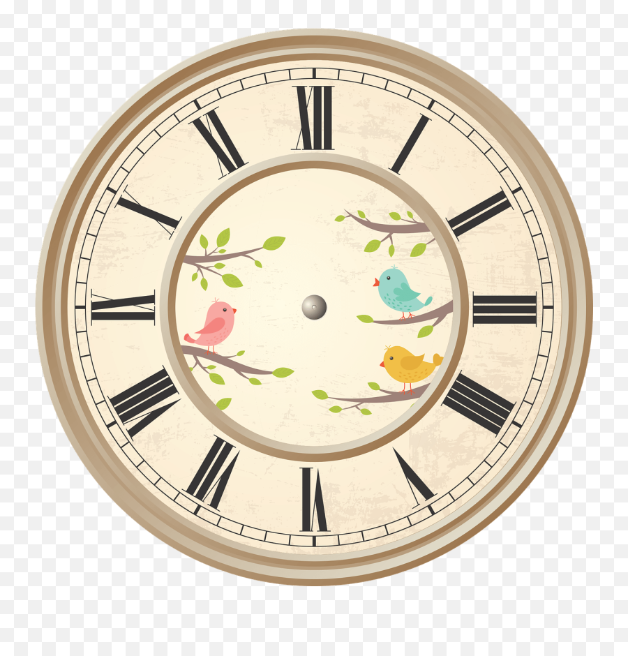 Clock Different Parts Png Download - Jam Dinding Tanpa Jarum,Clock Emoji Png