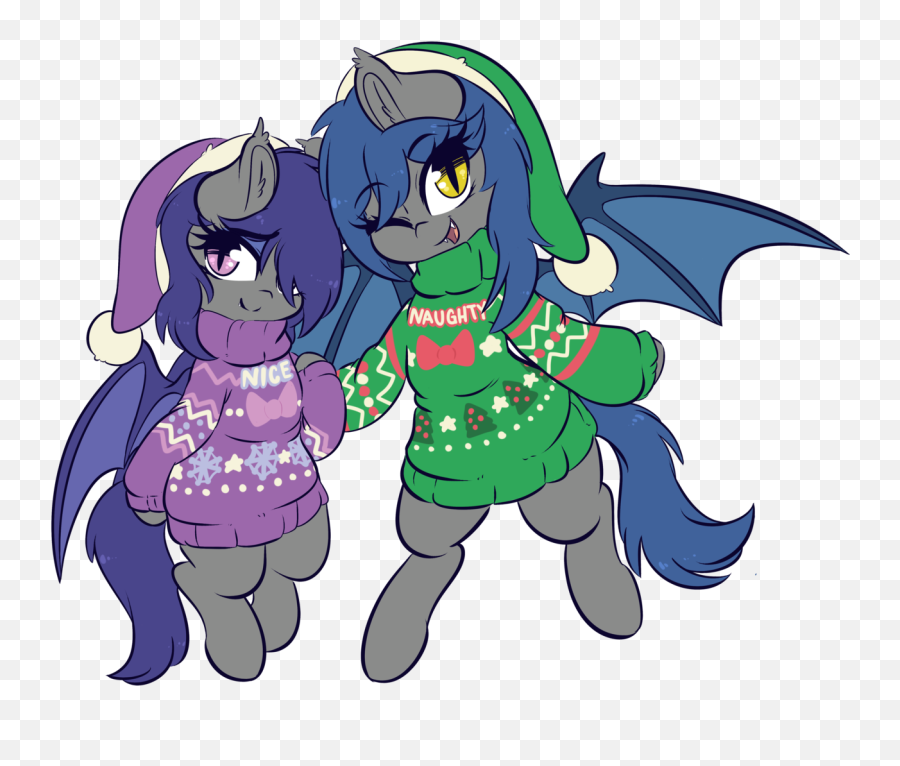 1613556 - Artistwickedsilly Bat Pony Bat Pony Oc Cartoon Png,Santa Hat With Transparent Background