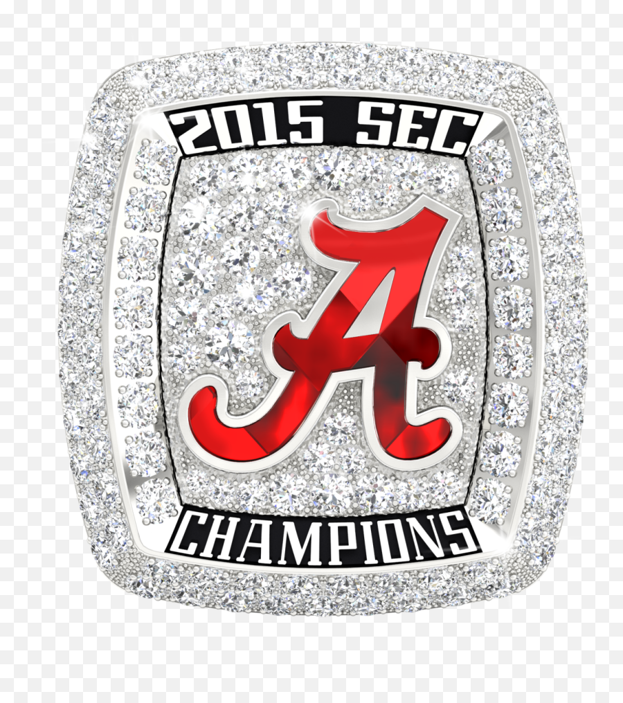 2015 Sec Champions Ring Png Alabama Football - Alabama University Football Championship Rings,University Of Alabama Logo Png