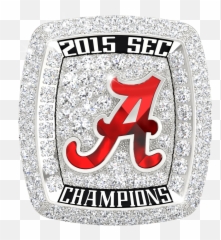 2015 Sec Champions Ring Png Alabama Football - University Football Championship Rings