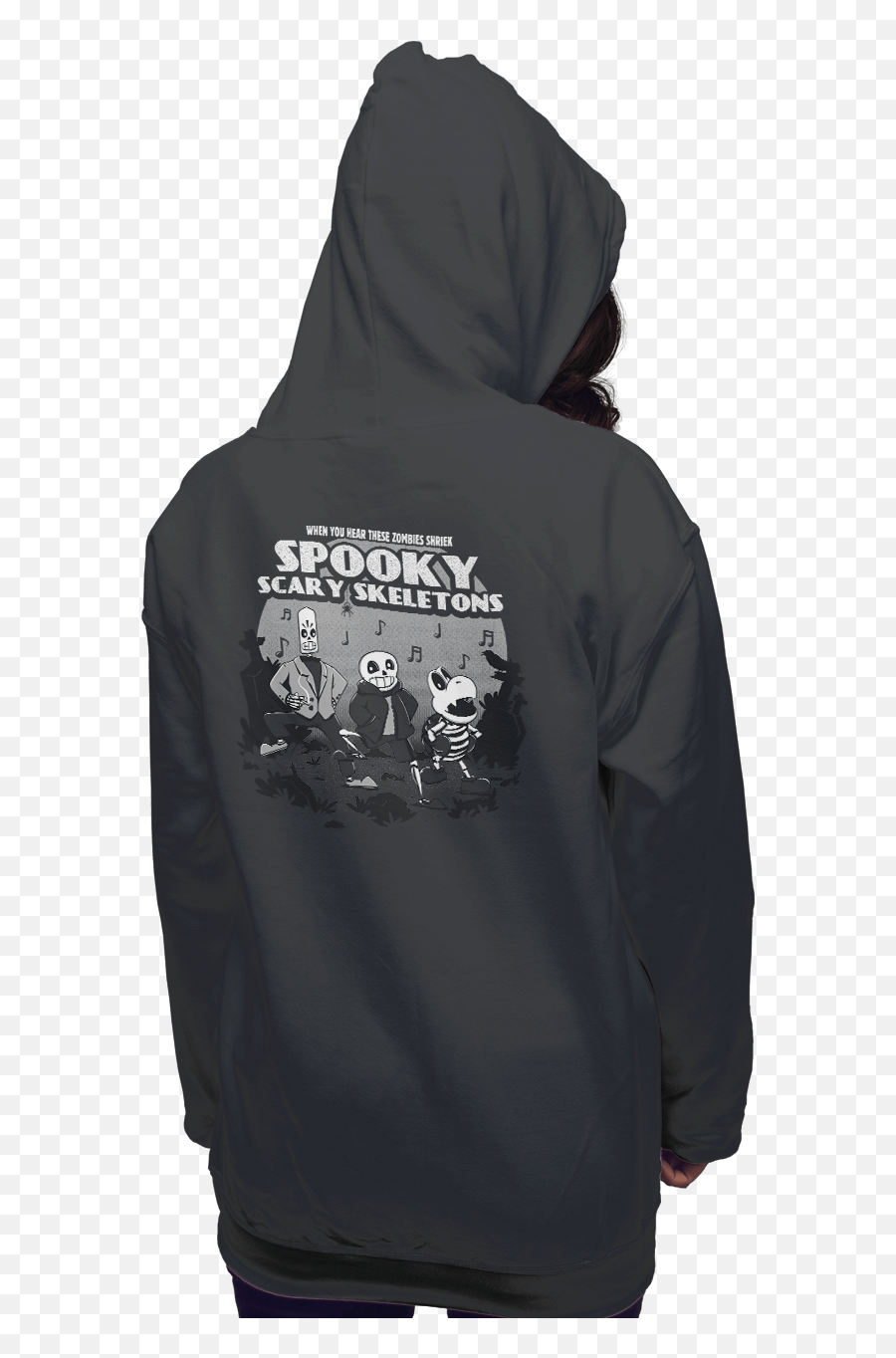 Spooky Skeleton The Worldu0027s Favorite Shirt Shop Shirtpunch - Hooded Png,Spooky Skeleton Transparent
