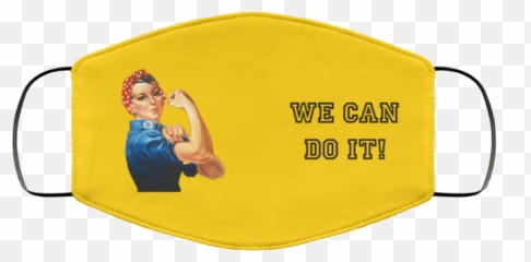 Rosie The Riveter Full Color Face Mask - Maw Mask Png,Rosie The Riveter Transparent