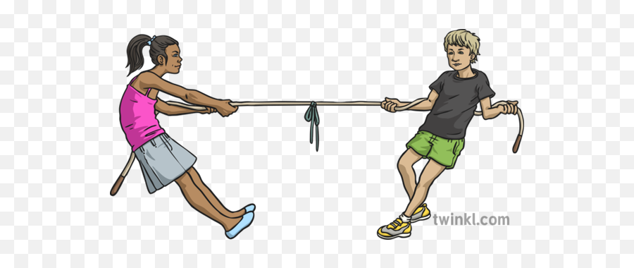 Tug Of War Illustration - Twinkl Tug Of War Png,Tug Of War Icon