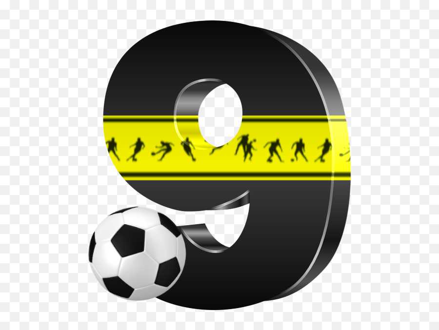 Monica Michielin Alphabets Yellow And Black Soccer Football - For Soccer Png,Foosball Ball Icon