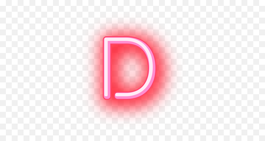 Neon Png Hd Download - D Neon Png,Letter Png