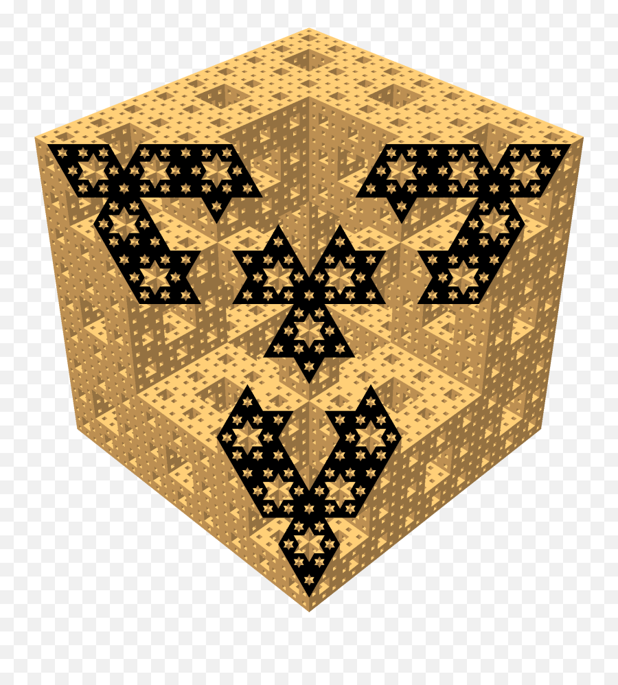 Menger Sponge Diagonal Section 17 - Menger Sponge Png,Sponge Png